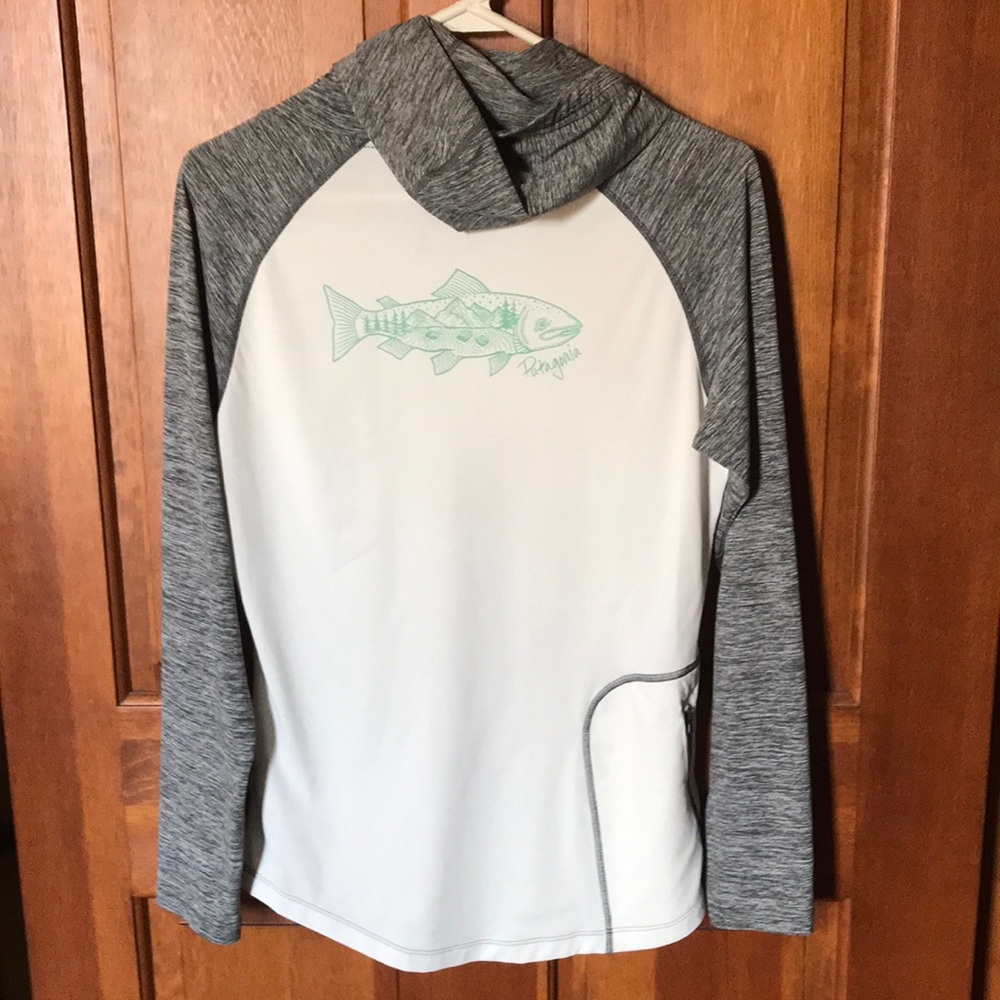 Hooded base layer/running top/bike shirt.